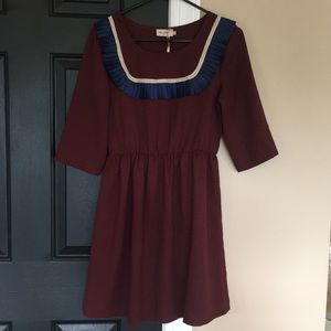 Miss Patina Dress with Vintage-Inspired Bib Detail